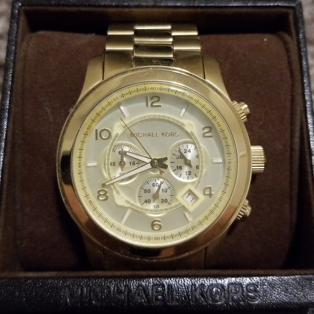 Gold Michael Kors watch